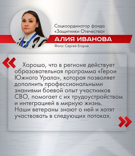 Программа «Герои Южного Урала» демонстрирует практические результаты