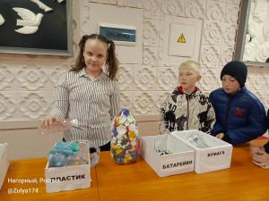 В Нагорном детвора училась раздельному сбору ТКО 
