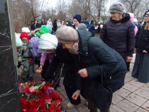 В Хомутинино прошел патриотический митинг