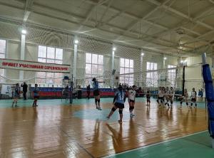 Соревнования по волейболу среди девушек